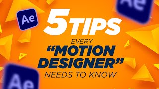 5 Tips Every Motion Designer needs to know🔥 [upl. by Melak897]