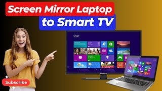 How to Screen Mirror Laptop to Smart TV  Screen Mirror Mac to Smart TV [upl. by Ynattir516]