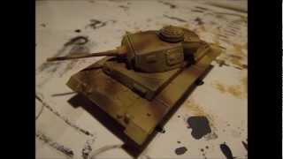 Tutorial Lets Panzer bauen Schritt 4 Tarnen und schönen 172 Pz III [upl. by Nahtanoj]