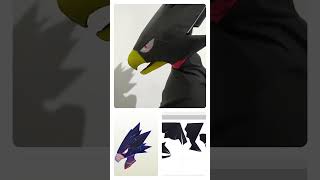 Tokoyami Fumikage Cosplay Pepakura Unfold [upl. by Haven]