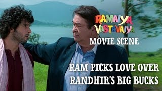 Ram Picks Love Over Randhirs Big Bucks  Ramaiya Vastavaiya Scene  Girish Kumar [upl. by Annodahs]