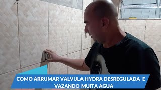 COMO ARRUMAR VALVULA HYDRA DESREGULADA E VAZANDO MUITA AGUA INSCREVA SE [upl. by Landre]