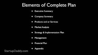 How To Write A Business Plan  How To Start A Business [upl. by Sokem]