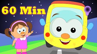 Wheels On The Bus  Plus Lots More Popular Nursery Rhymes Collection For Babies From HooplakidzTV [upl. by Atinrev]