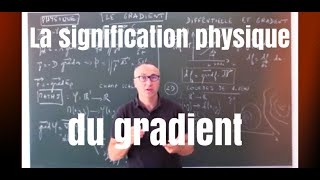 La signification physique du gradient [upl. by Iztim484]