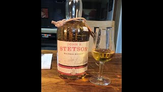 Whiskey Review 266 John B Stetson Bourbon Whiskey [upl. by Ahsekin646]