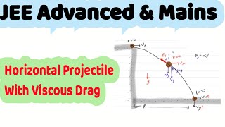 5 Pathfinder Physics  Kinematics  horizontal projectile motion with viscous force [upl. by Ackerley]