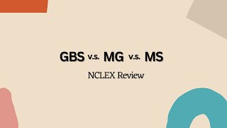 GBS vs MS vs MG  NCLEX Nursing Review [upl. by Soraya442]