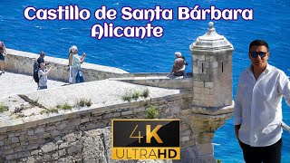 Castello di Santa Barbara Alicante  4K Spagna Fortezza Medievale  Spain [upl. by Alracal]