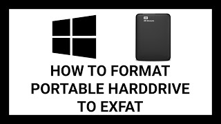 How To Format Portable Hard drive To ExFat On Windows 10 [upl. by Allare]