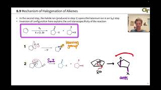 Halogenation of Alkenes Halohydrin Formation [upl. by Teteak]