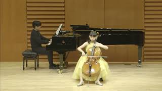 Francis Poulenc Sonata for Cello and Piano FP 143 IV Finale 김정아 13years [upl. by Ahsinot]