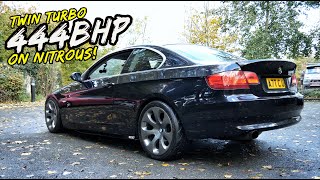 THE HOME BUILT TWIN TURBO 444BHP 330D RUNNING NOS RETURNS [upl. by Adnahsat]