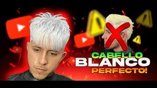 cómo hacer un cabello blanco platinado en hombre tutorial😍🥶SECRETO REVELADO 🤫colorimetria masculina [upl. by Ambler]