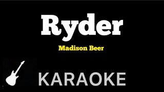 Madison Beer  Ryder  Karaoke Guitar Instrumental [upl. by Madancy]