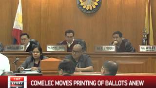 Comelec moves printing of ballots anew [upl. by Silohcin344]