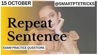 PTE Repeat Sentence Practice CHANGED My Life [upl. by Neeven949]