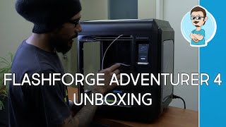 FlashForge Adventurer 4 3D Printer Unboxing [upl. by Jew114]