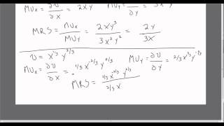 Consumer Utility Marginal Utility and Marginal Rate of Substitution [upl. by Delphina]