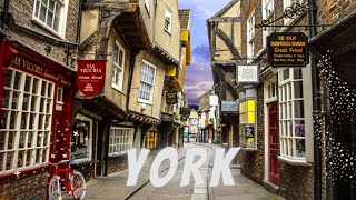 York At Night  Walking Tour  The Shambles  England [upl. by Krigsman]