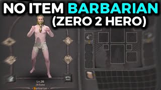 NO ITEM BARBARIAN ZERO TO HERO  Dark and Darker [upl. by Polito770]