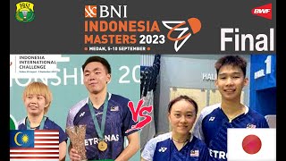 2023 BNI Indonesia Masters Final XD Roy King YAPValeree SIOW vs Hiroki NISHIAkari SATO [upl. by Nea]