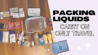 How to Pack Travel Toiletries For CarryOn Only Travel  What’s In My Bag  Minimalist Travel [upl. by Bev]