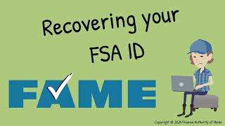 Recovering Your FSA ID [upl. by Earlie754]