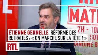 Etienne Gernelle  quotAbrogation de la réforme des retraites on marche sur la tête quot [upl. by Eilliw]