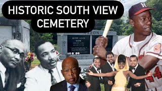 South View Cemetery Atlanta’s Most StarStudded amp Historic Cemetery Kings Hank Aaron A Pip amp More [upl. by Inness]