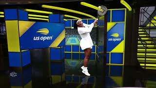 Serena Williams is an ICON amp a LEGEND  🎾 Leylah Fernandez  SportsCenter [upl. by Bigod]