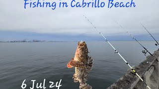 Fishing in Cabrillo Beach  7 July 24 [upl. by Sterling]