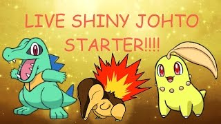 EPIC LIVE Shiny Starter in Pokemon HeartGold after 2450 SRs 7350 total [upl. by Rawna234]