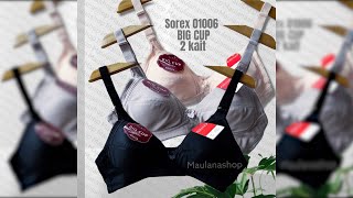 Review Bra Tanpa Kawat  Bra Tanpa Kawat Sorex Busa Tipis 2 Pengait Murah  Haul Bra Big Cup [upl. by Ymot]