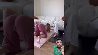 Yoga 😀 split yogateacher motivation mobility dance kpop music doll newjeans funny [upl. by Nylecoj456]