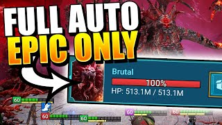 Brutal Chimera FULL AUTO Epics ONLY  Raid Shadow Legends Test Server [upl. by Nosnhoj]