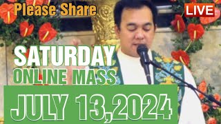 QUIAPO CHURCH LIVE MASS TODAY REV FR DOUGLAS BADONG JULY 13 2024 [upl. by Herstein]