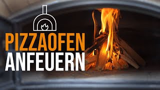 Anleitung PIZZAOFEN richtig anfeuern [upl. by Ellehcyar]