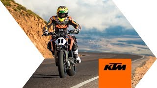 KTM 790 DUKE at PIKES PEAK 2018  KTM [upl. by Dilan]