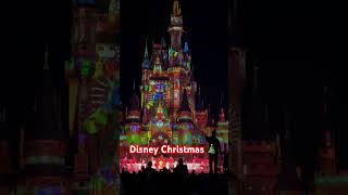 Disney Castle at Christmas disney castle magickingdom [upl. by Keiryt]