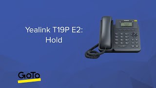 Yealink T19P E2 Hold [upl. by Dnomde]