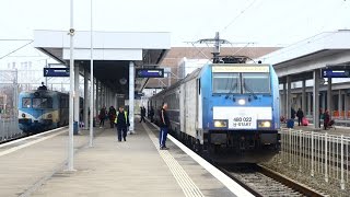 Trains in Arad November 2015 [upl. by Animlehliw]