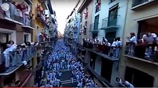 Segundo encierro de San Fermín 2016 en 360 grados [upl. by Atina]