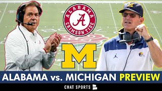 4 Alabama vs 1 Michigan Rose Bowl Preview Predictions Injury News  Jalen Milroe amp JJ McCarthy [upl. by Aliehs]