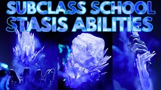 Stasis Abilities Explained  Subclass School [upl. by Eiramanna]