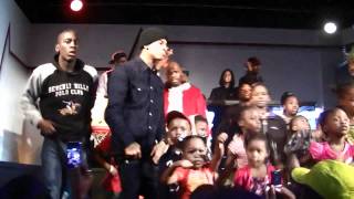 Young Chris YC performing RACKS ON RACKS  Club Crucial Annual XMas Bike Giveaway [upl. by Wolfson]