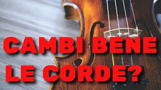 Come cambiare le corde al violino tutorial 🎻 [upl. by Rohpotsirhc606]