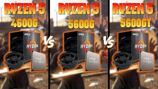 Amd Ryzen 5 4600g vs 5600g vs 5600gt  16gb Ram  Benchmark Teste [upl. by Terri]