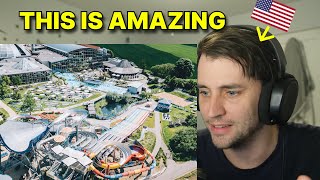 American reacts to THERME ERDING insane German Spa [upl. by Oetomit]