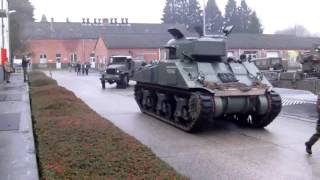 Bastogne 2015  NUTS  Battle of the bulge  M4 Sherman M5 Stuart M24 Chaffee [upl. by Hatti]